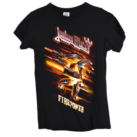 Judas Priest Tee S Unisex Adult Firepower Tour 2018 Graphic Rock Band Shirt - Picture 1 of 7